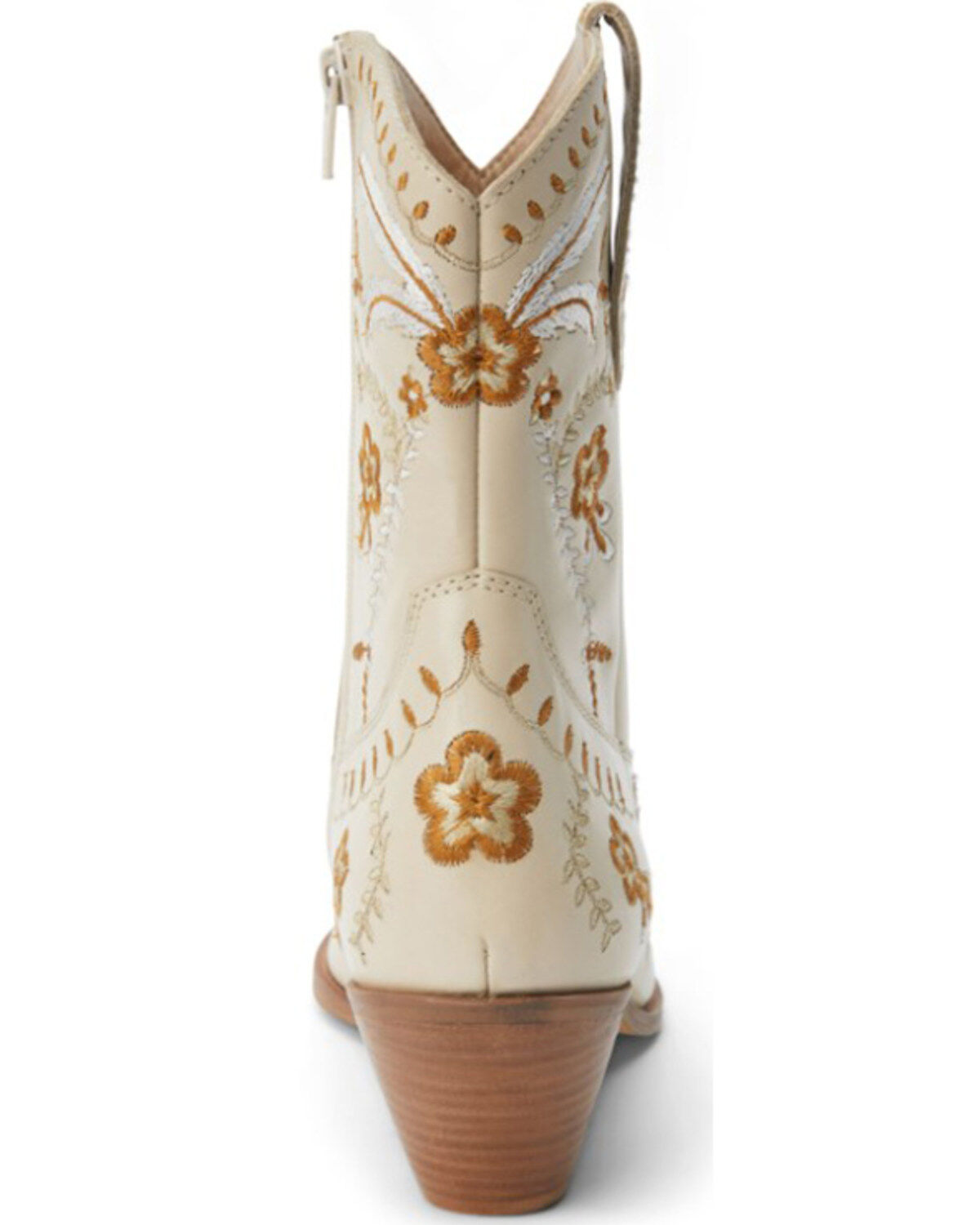 Image #5 - Matisse Women's Amber Western Booties - Round Toe, Ivory, hi-res