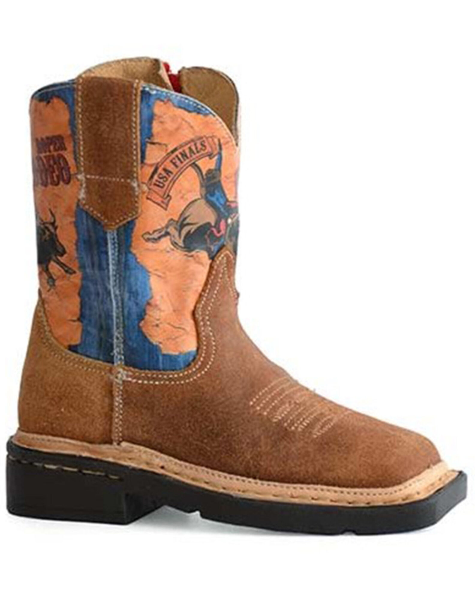 Roper Toddler Boys Rodeo Finals Cowbaby Western Boots Square