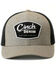 Cinch Men's Beige & Black Logo Patch Trucker Cap, Beige/khaki, hi-res