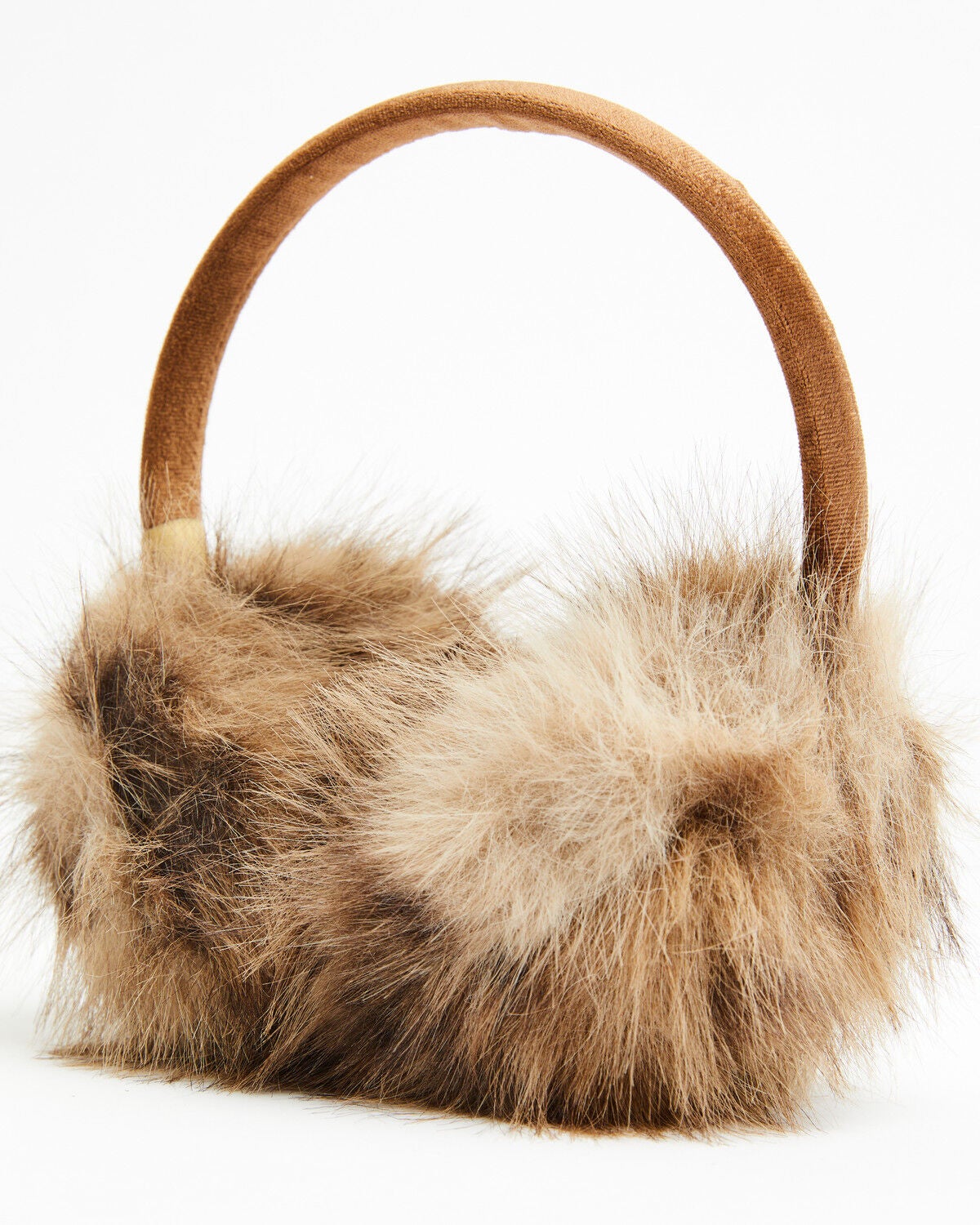 Image #1 - Shyanne Women's Leopard Print Faux Fur Ear Warmer, Brown, hi-res