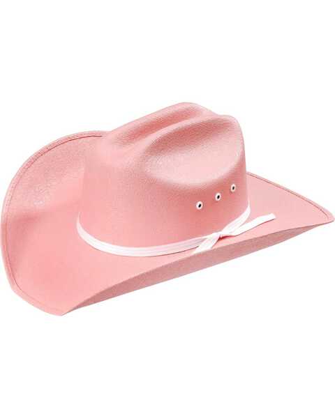 Girls' Sancho Canvas Cowgirl Hat, Pink, hi-res