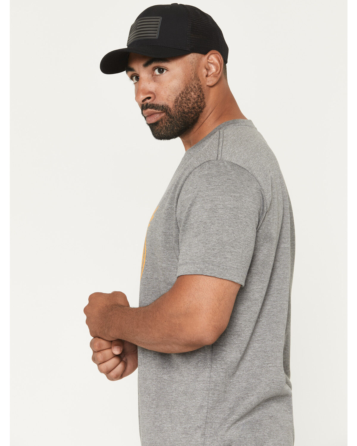 Image #2 - Thorogood Men's Wing & Wheel Short Sleeve Graphic Work T-Shirt, Heather Grey, hi-res