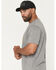Image #2 - Thorogood Men's Wing & Wheel Short Sleeve Graphic Work T-Shirt, Heather Grey, hi-res