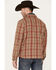 Justin Men's Plaid Print Jackson Shirt Jacket, Beige/khaki, hi-res