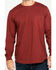 Image #4 - Hawx Men's Red Pocket Long Sleeve Work T-Shirt, , hi-res
