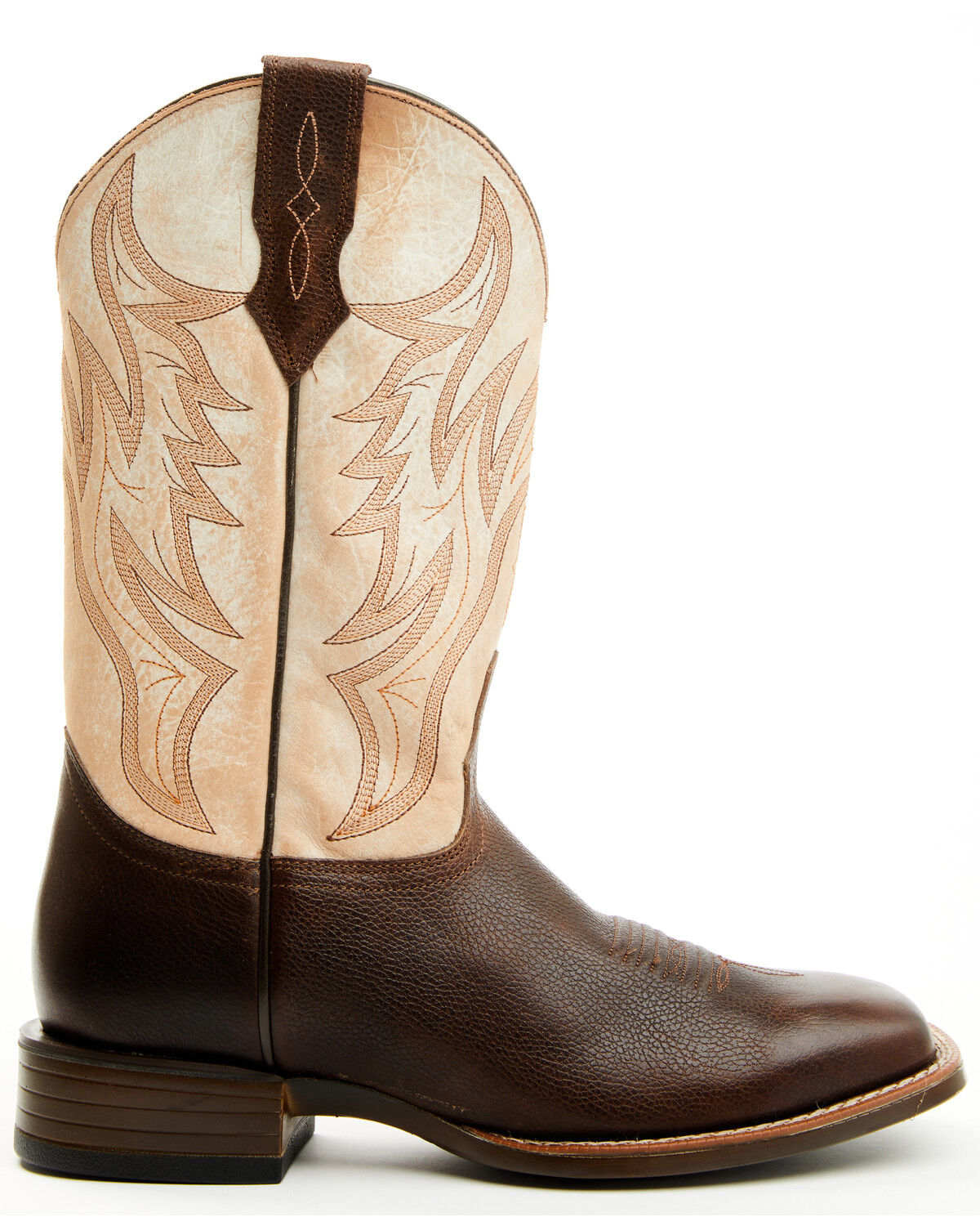 Image #2 - Cody James Men's Hoverfly Western Performance Boots - Broad Square Toe, Cream, hi-res