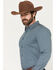 Image #2 - Cody James Men's Bourbon Geo Print Long Sleeve Button-Down Stretch Western Shirt - Big, Navy, hi-res