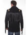 Image #2 - Scully Men's Boar Suede Fringe Jacket, Black, hi-res