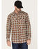 Image #1 - Cody James Men's FR Mini Buffalo Plaid Long Sleeve Snap Work Shirt, Beige/khaki, hi-res