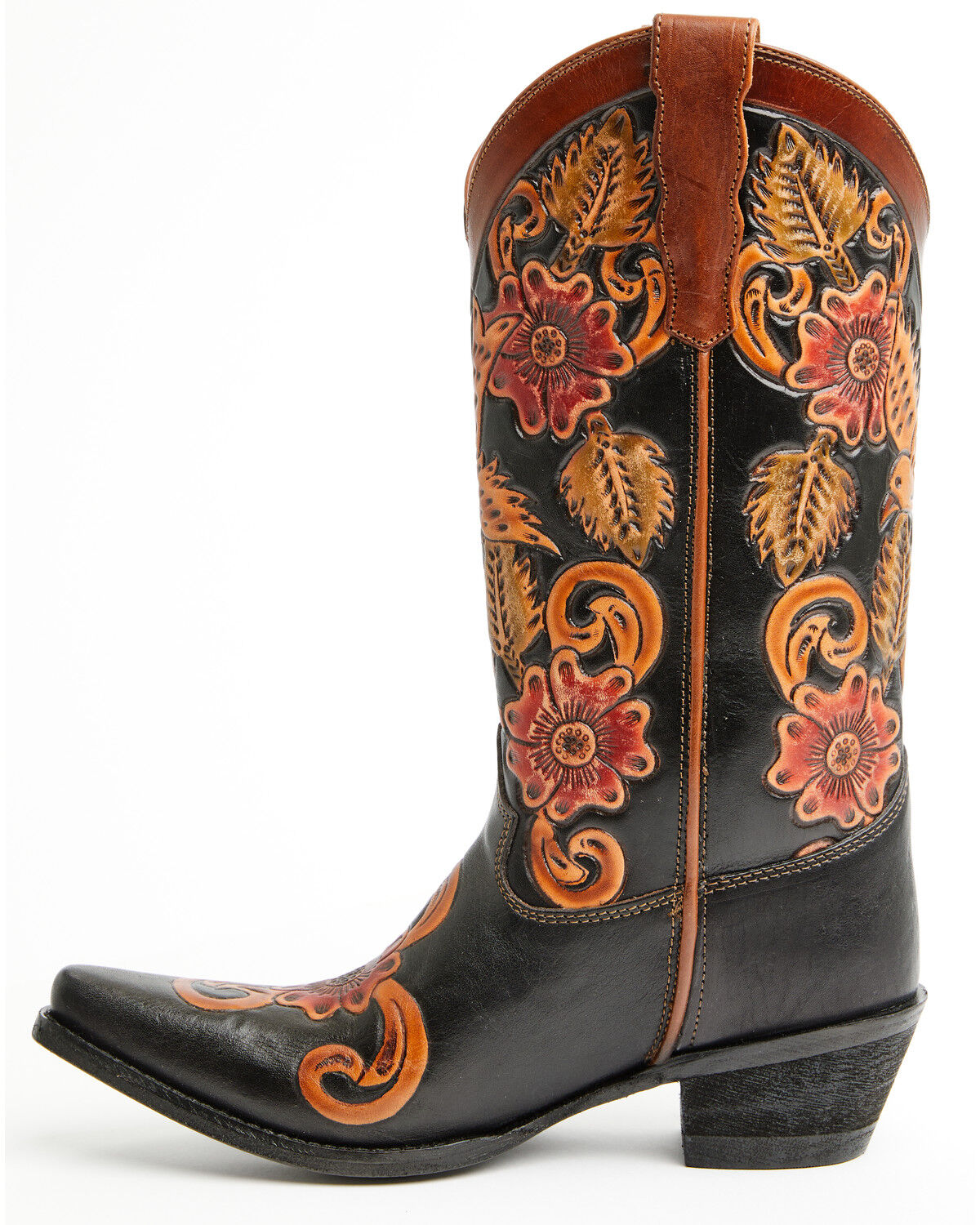 Product Name:  Shyanne Women's Aleena Tooled Floral Western Boots - Snip Toe