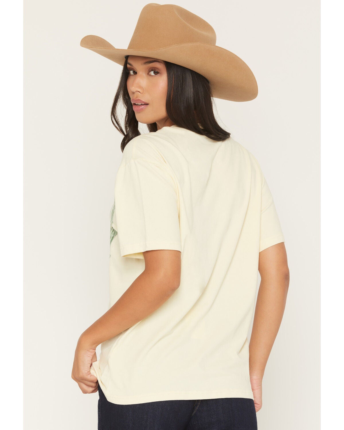 Image #4 - Ariat Women's Rodeo Star Short Sleeve Graphic Boyfriend Tee, Yellow, hi-res