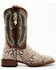 Dan Post Women's Back Cut Natural Python Exotic Western Boot - Broad Square Toe, Natural, hi-res