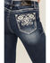 Image #2 - Grace in LA Women's Medium Wash Mid Rise Geo Pocket Stretch Bootcut Jeans, , hi-res