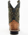 Smoky Mountain Boys' Jesse Bison Leather Print Boot - Square Toe, Brown, hi-res