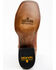 Dan Post Men's Shark Suede Coganc Exotic Western Boots - Broad Square Toe , Cognac, hi-res