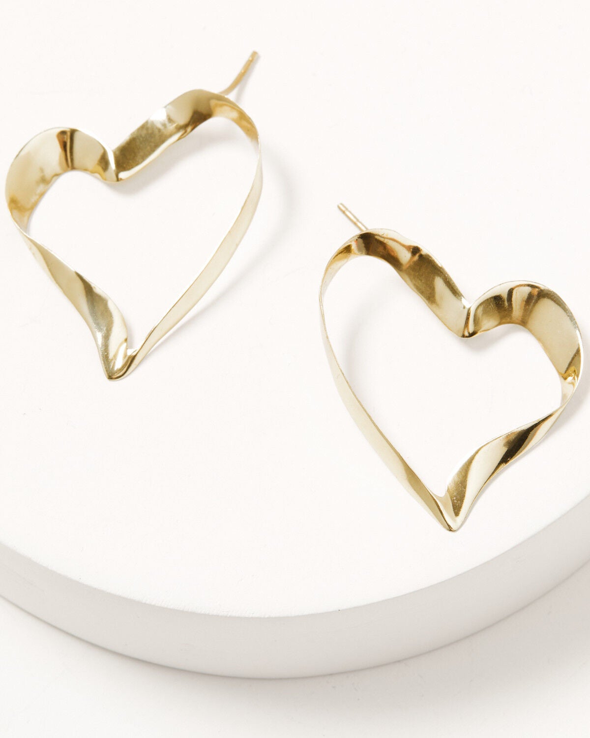Ink + Alloy Women's Hope Ribbon Heart Earrings, Multi, hi-res