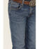 Image #2 - Wrangler Boys' Medium Wash Slim Fit Vintage Bootcut Denim Jeans, Medium Wash, hi-res