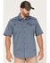 Wrangler ATG Men's All-Terrain Pocket Short Sleeve Button Down Western Shirt , Blue, hi-res