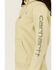 Image #3 - Carhartt Women's Relaxed Fit Midweight Logo Graphic Hoodie, Sand, hi-res