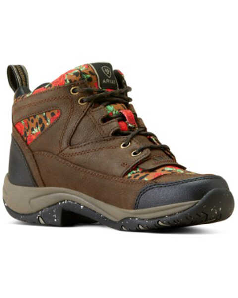 Ariat Women's Terrain Eco Work Boots - Soft Toe , Brown, hi-res
