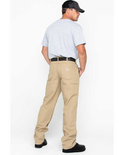 Image #6 - Carhartt Men's Flame-Resistant Relaxed Fit Work Pants, Beige/khaki, hi-res