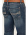 Image #2 - Rock & Roll Denim Men's Pistol Dark Vintage Wash Stackable Bootcut Rigid Denim Jeans, , hi-res