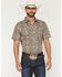 Image #1 - Cody James Men's Wells Floral Paisley Print Short Sleeve Button-Down Stretch Western Shirt, Rust Copper, hi-res
