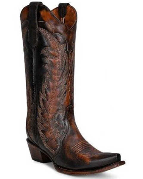 Image #1 - Corral Women's Triad Western Boots - Snip Toe, Brown, hi-res