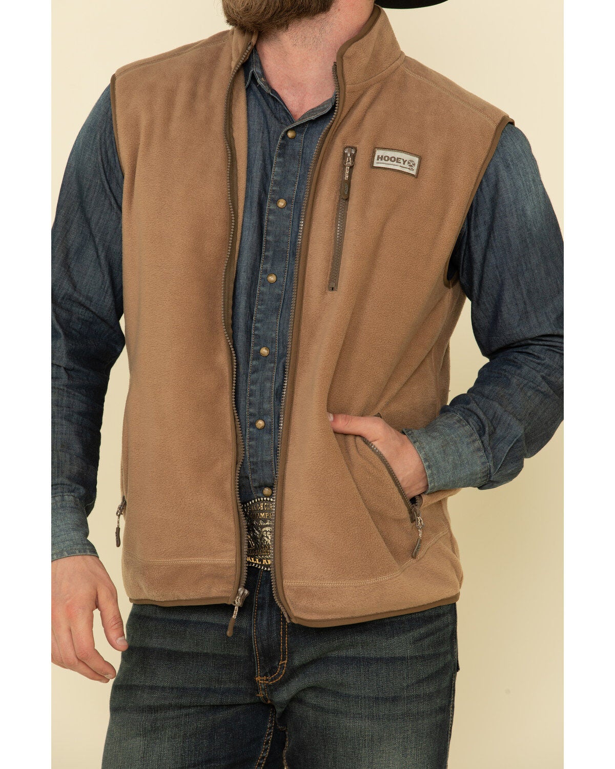fleece zip up vest