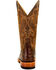 Horse Power Boys' Anderson Crocodile Print Western Boots - Square Toe, Chocolate, hi-res