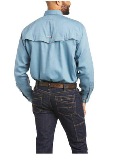 Image #2 - Ariat Men's FR Vented Long Sleeve Button Down Work Shirt - Big & Tall, , hi-res