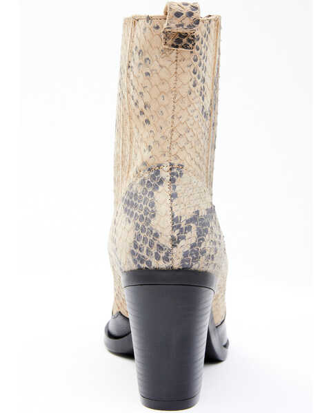 Image #5 - Dan Post Women's Snake Print Fashion Booties - Pointed Toe, Black, hi-res