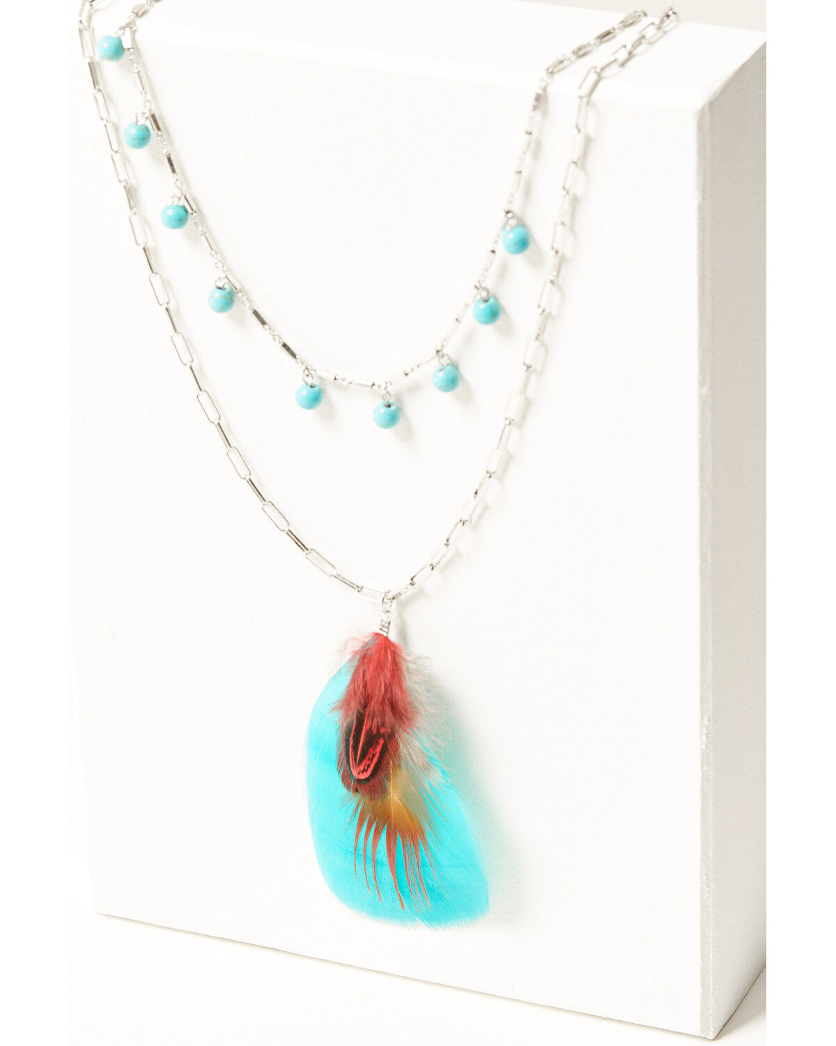 Image #2 - Shyanne Women's Silver Dakota Feather Jewelry Set - 2 Piece, Silver, hi-res