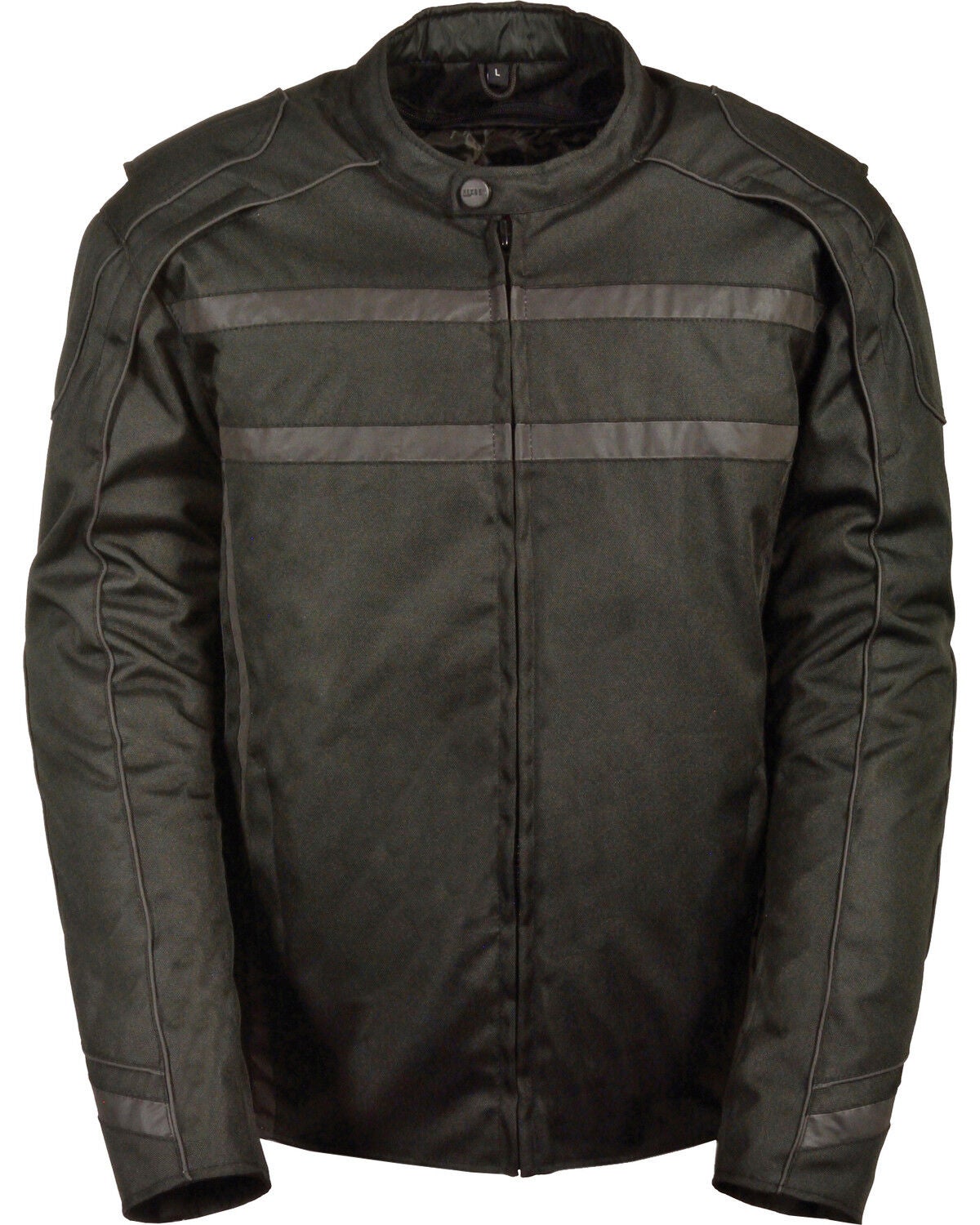 Milwaukee Leather Black Vented Reflective Jacket - Big 5X, Black, hi-res