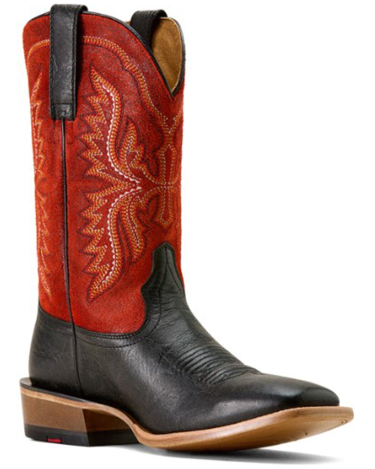 Ariat Men's Preston Western Boots - Broad Square Toe, Black, hi-res