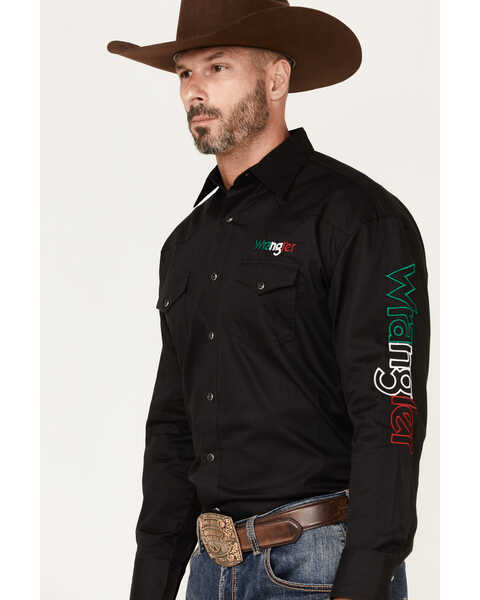 Wrangler Men's Mexico Logo Snap Western Shirt | Boot Barn