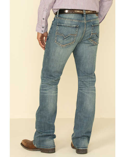 Image #1 - Moonshine Spirit Men's Pardner Medium Wash Stretch Slim Boot Jeans , , hi-res