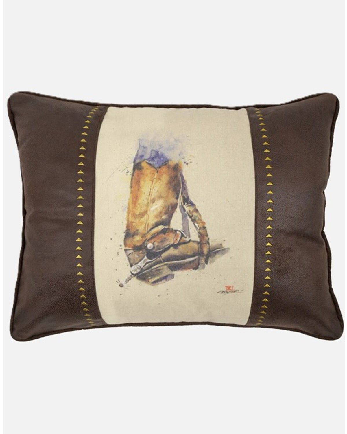 Image #1 - Carstens Home Dean Crouser Tools of the Trade Pillow, Brown, hi-res