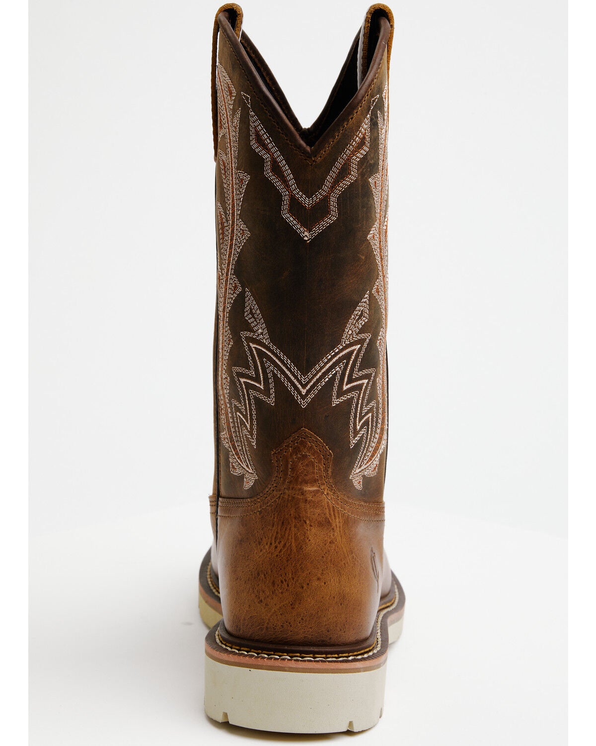 Image #5 - Cody James Men's 11" Pull-On Work Boots - Steel Toe, Brown, hi-res