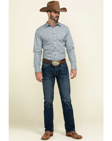 Image #6 - Gibson Men's Dirty Dan Small Geo Print Long Sleeve Western Shirt , , hi-res