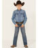 Image #1 - Cinch Boys' White Label Slim Straight Denim Jeans, Denim, hi-res