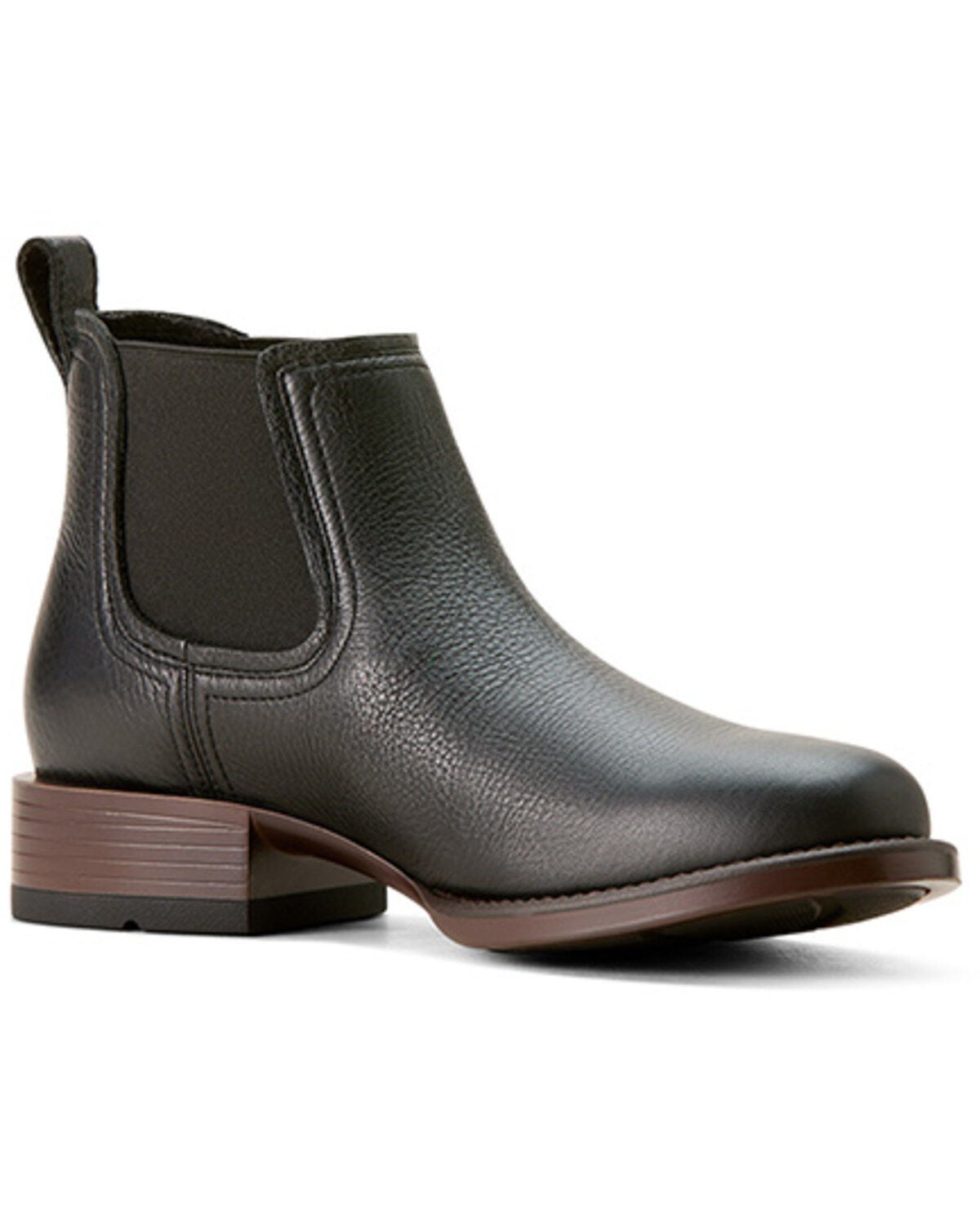 Ariat Men's Booker Ultra Chelsea Boots - Round Toe, Black, hi-res