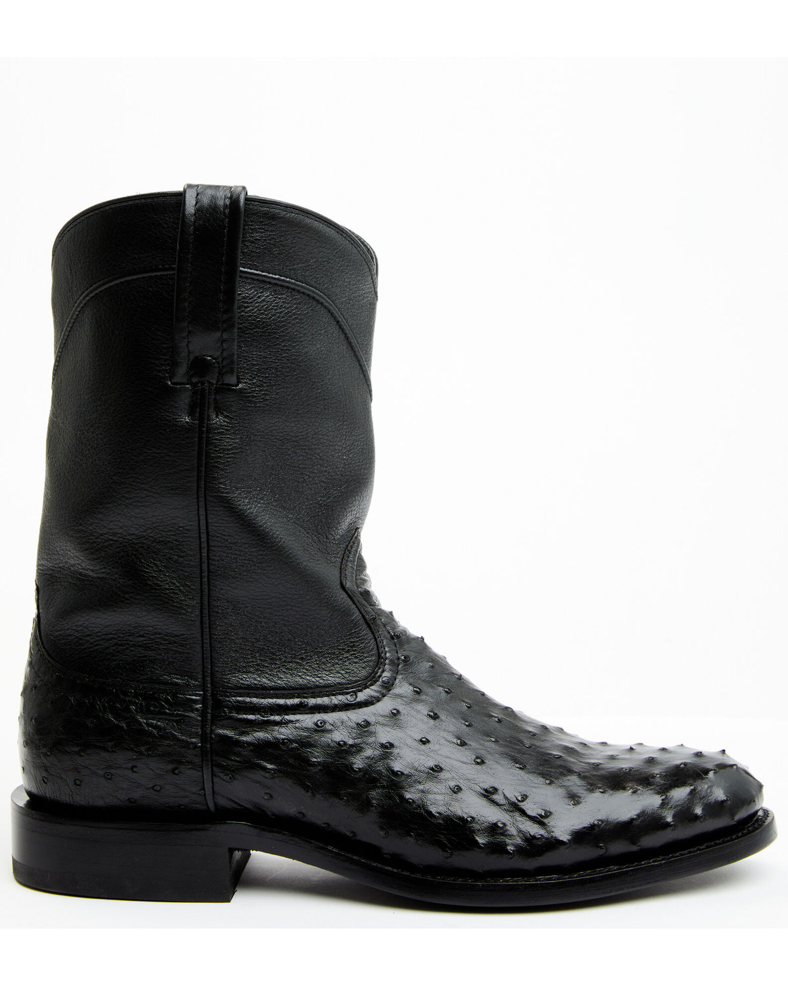 Cody James Black 1978 Men s Carmen Exotic Full Quill Ostrich Roper Boots Round Toe Boot Barn