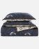 Image #3 - HiEnd Accents Saratoga Reversible Twin Size Quilt Set - 2 Piece, Navy, hi-res