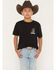 Image #2 - Cody James Boys' Don't Tread On Me Short Sleeve Graphic T-Shirt, Black, hi-res