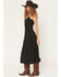 Image #2 - Idyllwind Women's Gina Studded Faux Suede Sleeveless Midi Dress, Black, hi-res