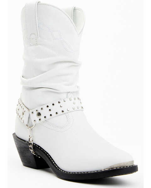 Shyanne Women's Addie Western Boots - Round Toe, White, hi-res
