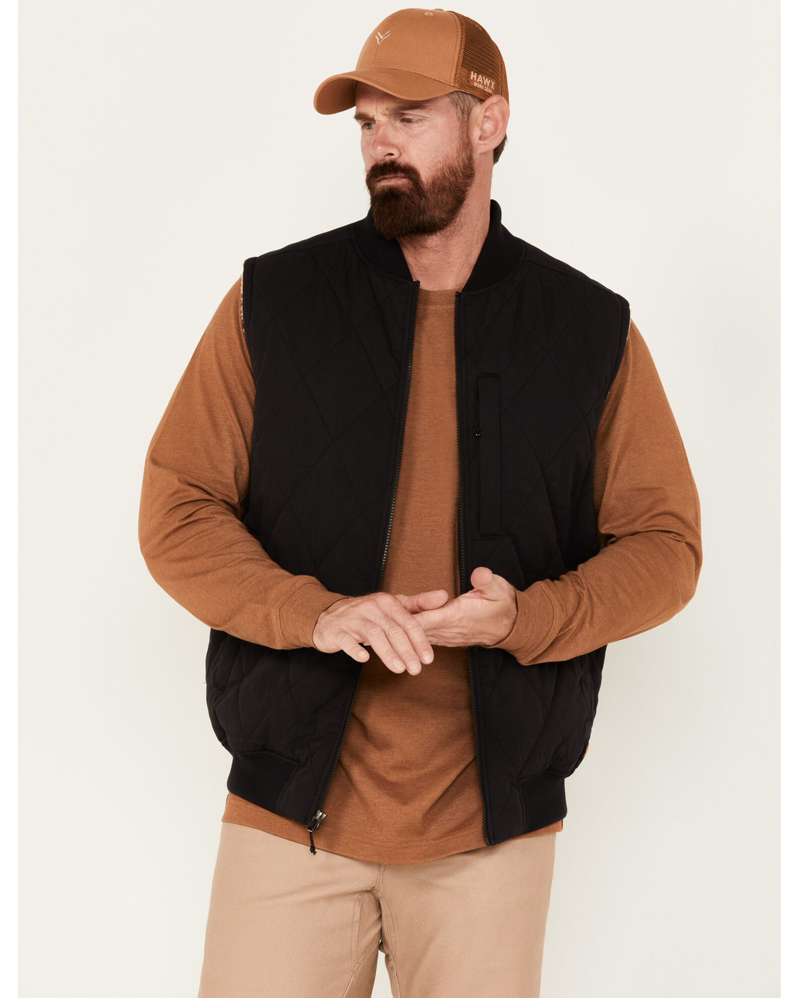 Hawx Men s Quilted Nylon Work Vest Pueblo Mall