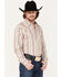 Image #2 - Cody James Men's Alpina Striped Long Sleeve Snap Western Shirt, Cream, hi-res
