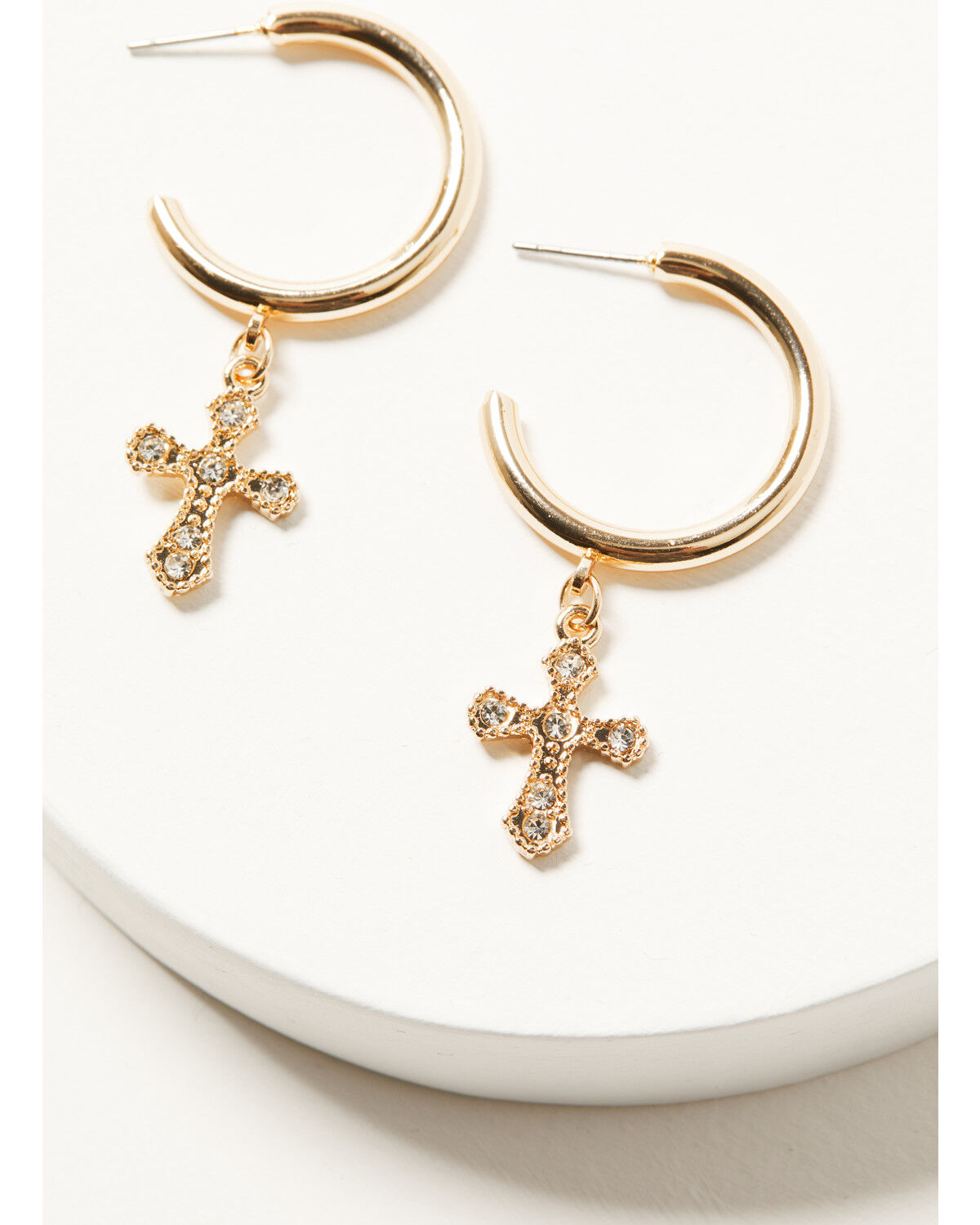 Image #4 - Shyanne Women's Hoop Earring Set - 3 Piece, Gold, hi-res